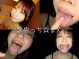 【HD】【個人撮影】笠木いちかの口内観察　舌を磨いて指しゃぶって開口器で口内見せながら喜悦（よが）る